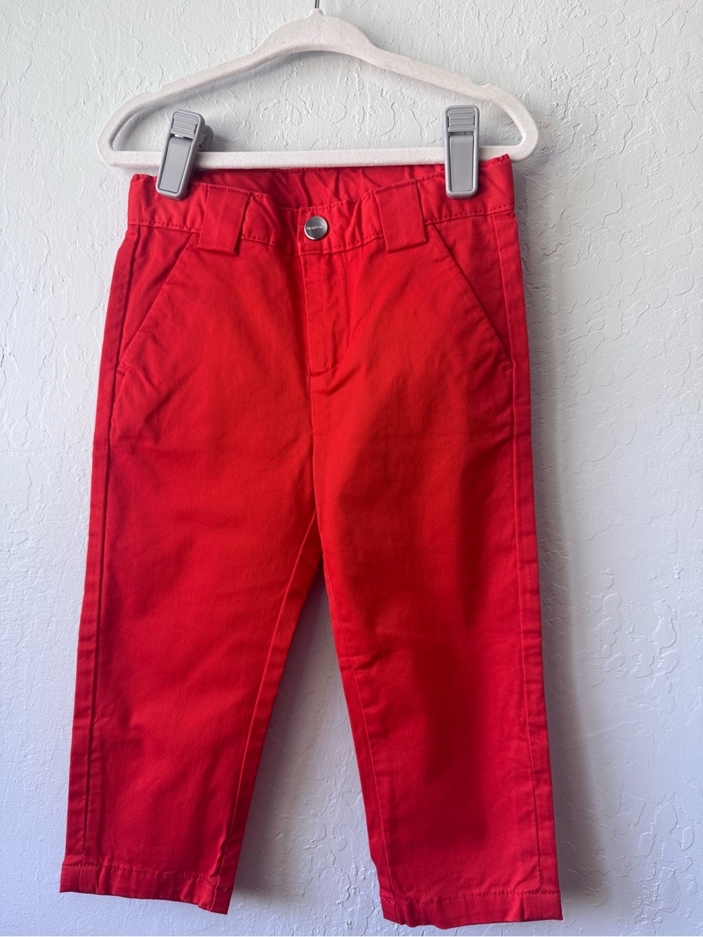 Jacadi Orange/Red Straight-Leg Kids Pants